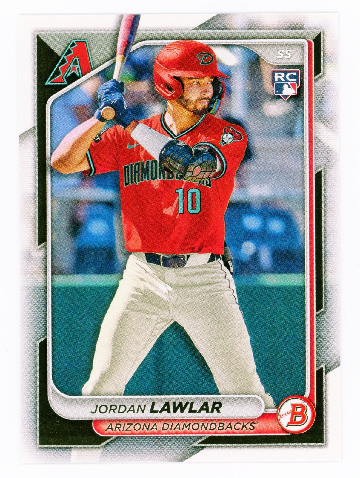 2024 Bowman Jordan Lawlar RC #96 Arizona Diamondbacks SS Rookie