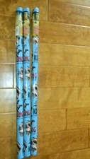 KING KONG LOT:3 gift wrap wrapping paper TUBES 30"x5' (12.5sf) 1988 Unique Indus