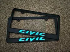 Glow In The Dark Civic I Black Plastic Us License Plate Frames Glow In The Dark Civic I Black Plastic Us License Plate Frames