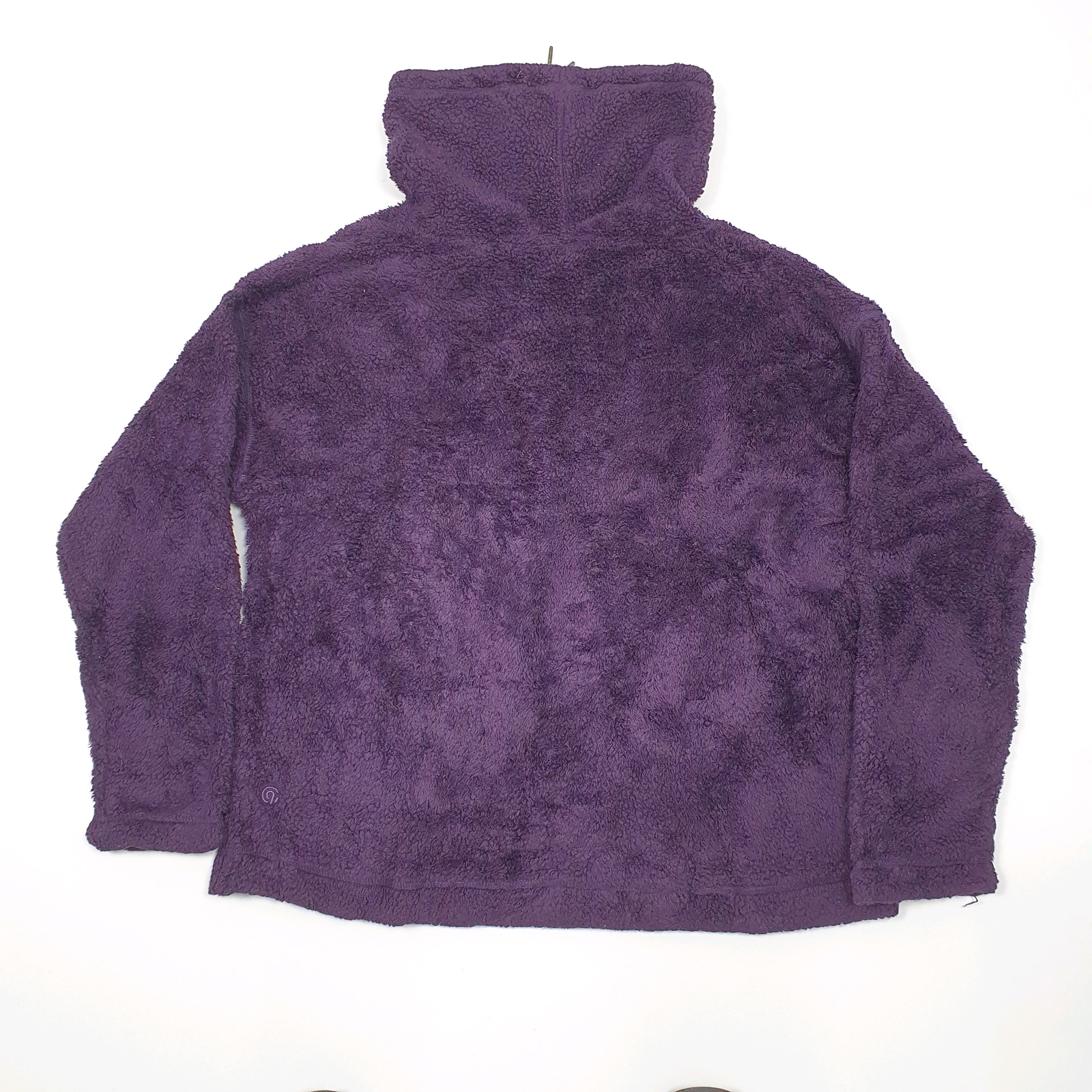 Womens CHAMPION Cotton 1/4 Quarter Zip Jumper Sweatshirt L image 3