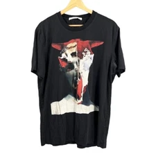 Givenchy Black Minotaur Skull Print T-Shirt Size XL Slim fit Riccardo Tisci