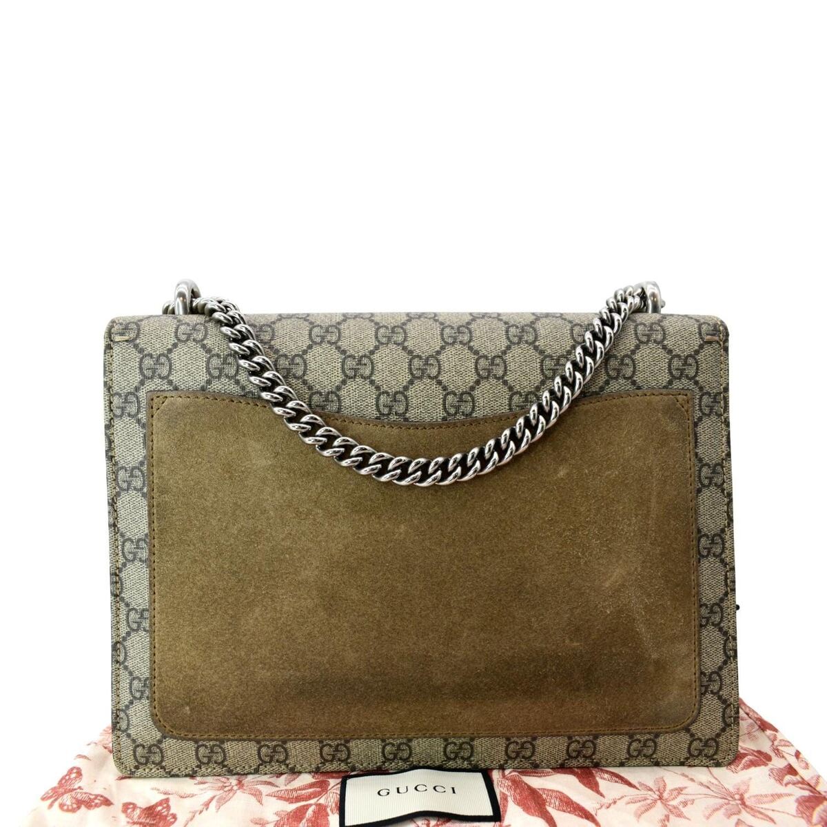 GUCCI GG Supreme Monogram Arabesque Medium Dionysus Shoulder Bag