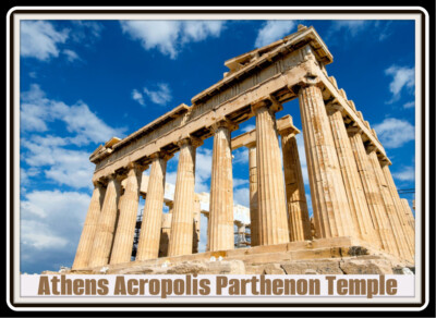 Athen Akropolis Parthenon Tempel Poster Druck Schlafzimmer Wanddeko Reise