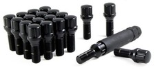 10x Pc 14x1.5 Spline Tuner Lug Bolt Black Wheel Lock 33mm Shank Audi Mercedes Vw