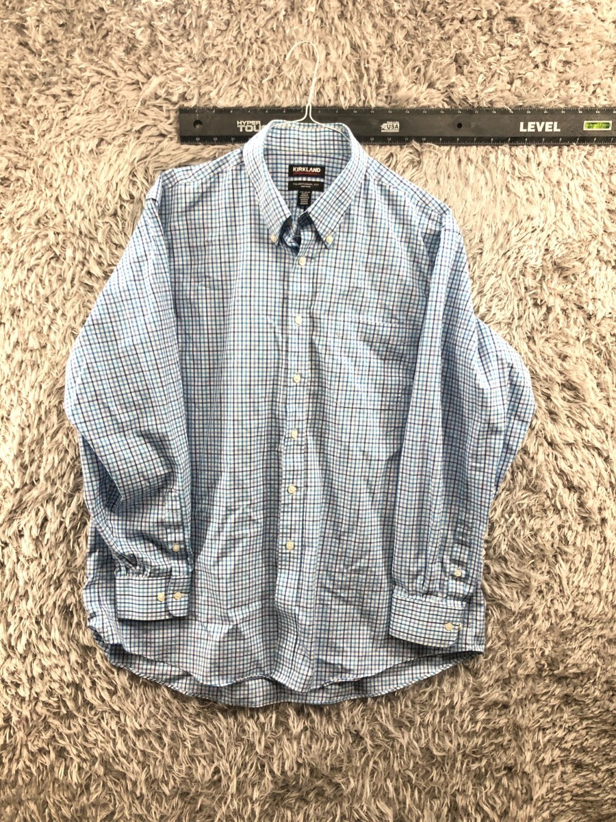 kirkland long sleeve dress shirts NWT KIRKLAND NON-IRON SPREAD COLLAR TEXTURED PURPLE DRESS SHIRT 15.5 36