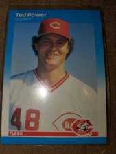 1987 Fleer Baseball Card #210n Ted Power