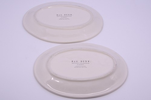 Rae Dunn Oval Dishes - Gobble Gobble, Gobble Till You Wobble-Set of 2 - Picture 7 of 9