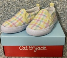 Cat Jack Toddler Keagan Slip-On Sneakers Yellow - Size 5