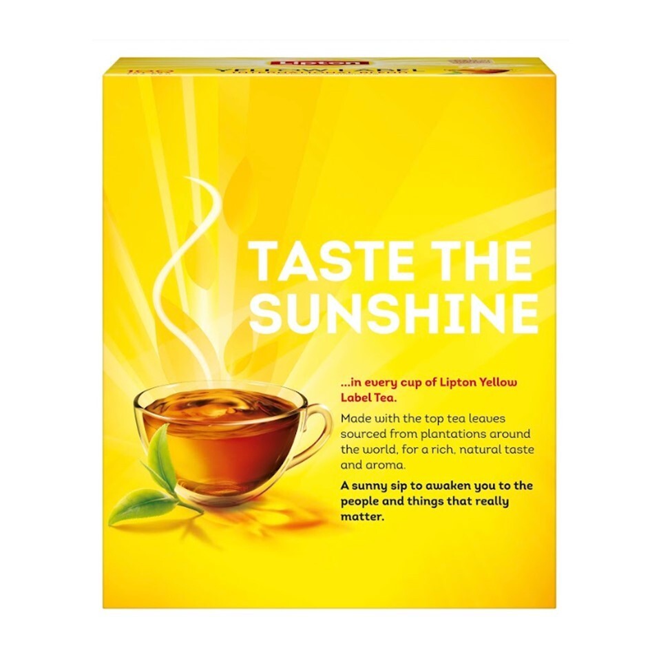 Buy Lipton Yellow Label 100 Tea Bag Online | South Asian Central