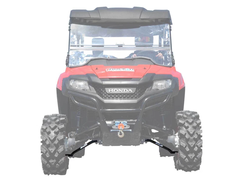 Brazos en A de alta separación SuperATV para Honda Pioneer 700 / 700 4 (2014+) - NEGRO Foto 3 de 3