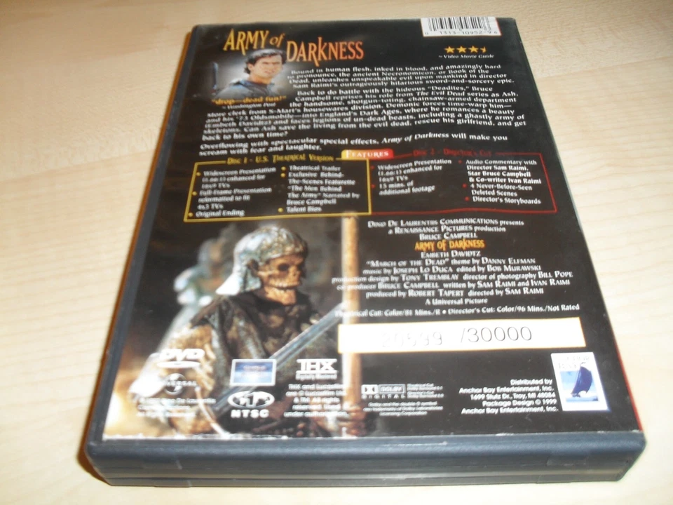 Army of Darkness - Evil Dead III - Limited Edition - 2-Disc Set 3233/4000 DVD DC - Image 2 of 4