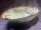 Frankoma #202 Prairie Green Brown Flower Bowl, 11 3/8" Made In Oklahoma USA