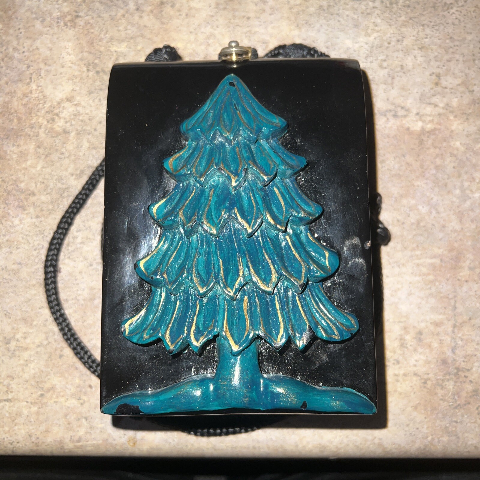 Vintage Timmy Woods Evergreen Tree clutch purse Extremely Rare
