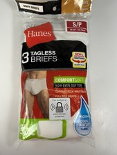 Hanes Men's White Briefs 3 Pack 2252P3 S/P 28"-30" - NEW SEALED