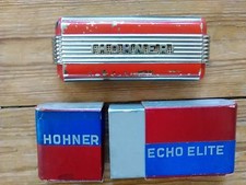 Vintage HOHNER ECHO ELITE HARMONICA GERMANY With Box