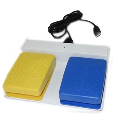 SUNS FS-81-SP-USB (Twin) UL Certified Waterproof USB Dual Pedal Medical Foot Sw