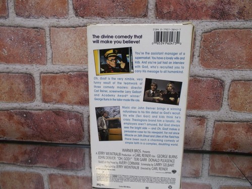 Vintage 1977 Oh, God George Burns John Denver Terri Garr VHS Comedy 70s - Picture 3 of 11