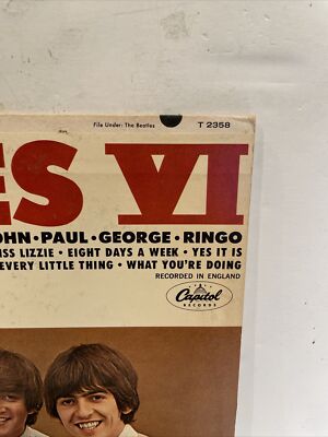 The Beatles VI Record/Lp VG Condition VI T-2358 | eBay
