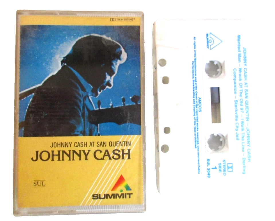 Johnny Cash At San Quentin Cassette Tape Rainbow Music Group Australia Tested - Image 4 of 4