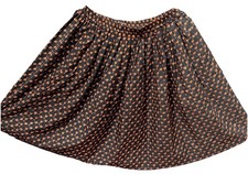Women  s Black Orange Embroidery Skirt From India
