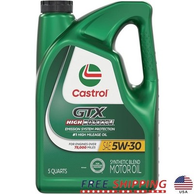 High Mileage Motor Oil 5W30 Phosphorus Technology Sludge Prevention Fuel Economy