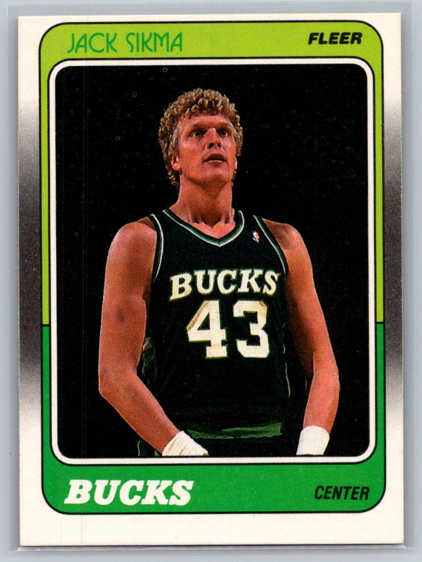1988-89 Fleer Jack Sikma #76 - Milwaukee Bucks