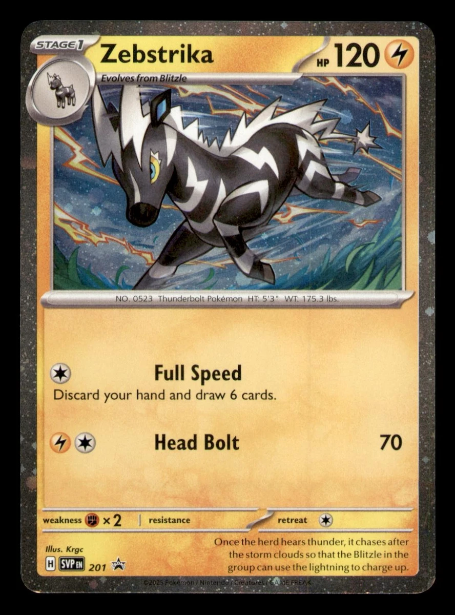 Zebstrika Pokemon Card for sale | eBay