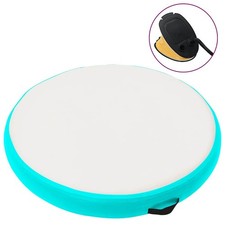 Inflatable Gymnastic Mat With Pump 100x100x10 Cm PVC Green