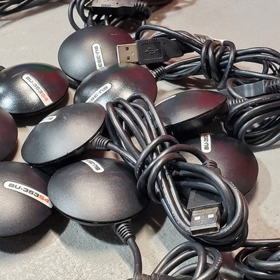 Lot of 9 - GlobalSat BU-353S4 USB GPS Receiver - Black
