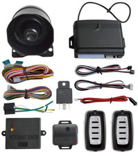 Alarma de Coche Antirrobo con Entrada Sin Llave Sensor Microondas Impacto, Nuevo