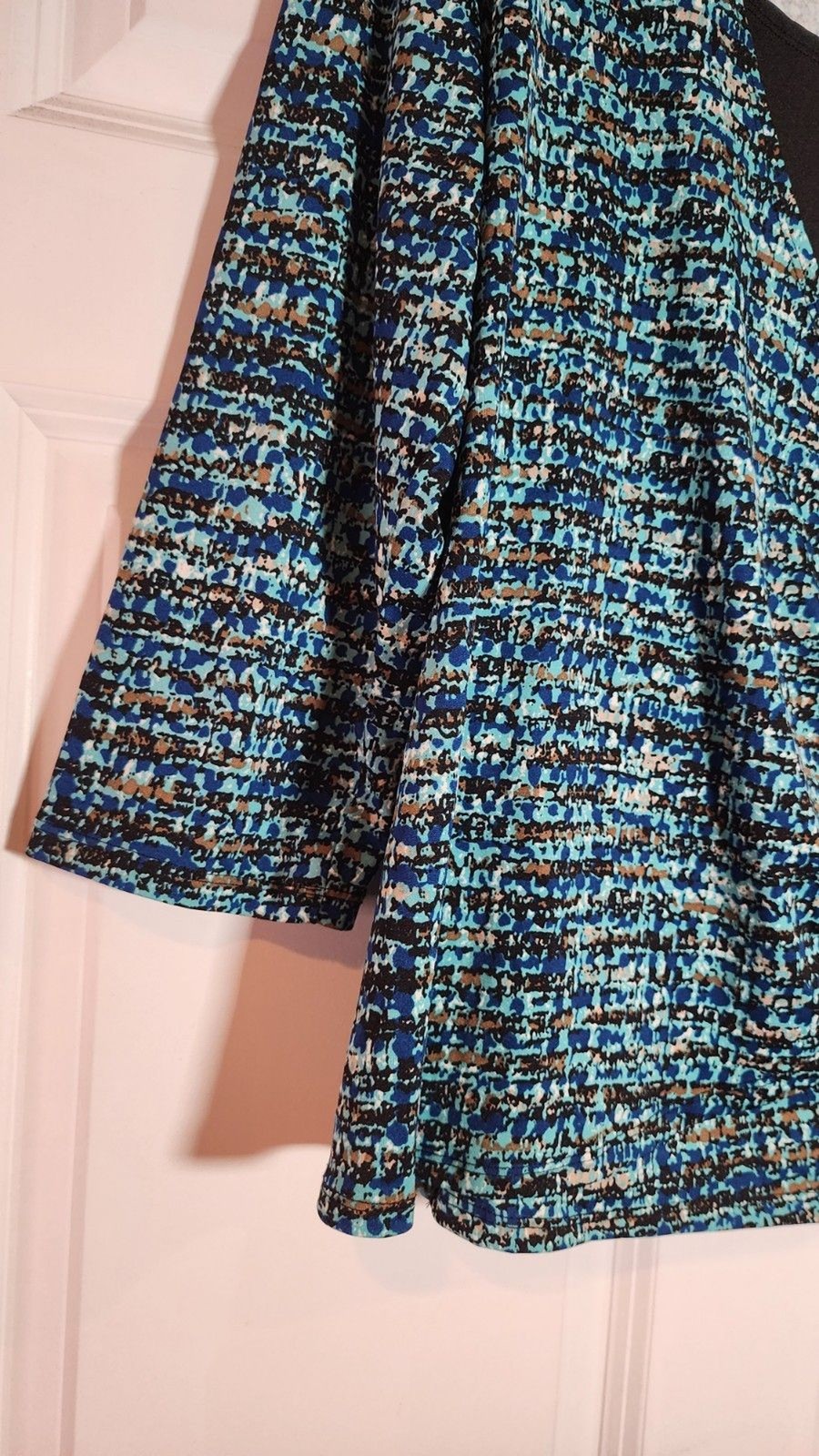 Elementz Blue And Black Patterned Crossover Front… - image 3