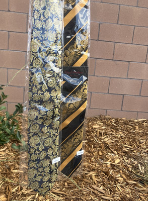 Lot of 2 New Paul Malone Silk Ties Handmade Floral Neck Ties