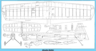 Model Airplane Plans (UC): Gieseke NOBLER 52'' (adaptation of G. Aldrich Nobler)