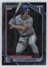 2024 Bowman Sapphire Edition Chrome Prospects Black /10 Wyatt Langford v9t