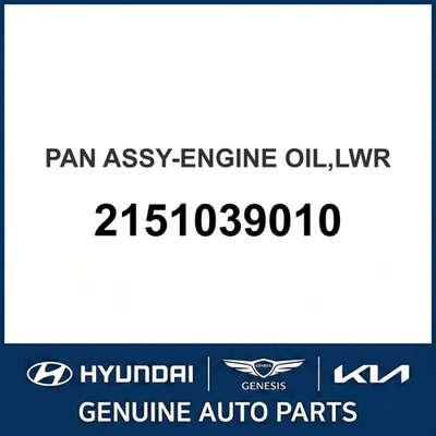 2000-2005 Hyundai XG300 Pan Assembly - Motoröl unten OEM Neu 2151039010