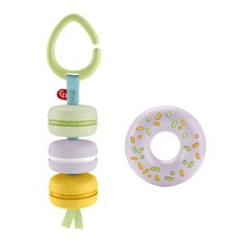 Fisher-Price Eat Dessert First Gift Set 2 Pretend Food Rattle Toys for Infants