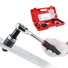 BANCHEE Ratchet Knockout Hole Punch Driver Kits 1/2 to 2 inch Black