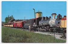 Black Hills Central Railroad 1880 Steam Train Postcard Klondike Casey SD
