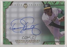 2015 Topps Tribute Auto Green 53/99 Dennis Eckersley #TA-DE Auto HOF ti8