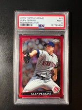 2009 Topps Chrome Red Refractor #41 Glen Perkins #'d 13/25 PSA 9 ONLY 1 GRADED