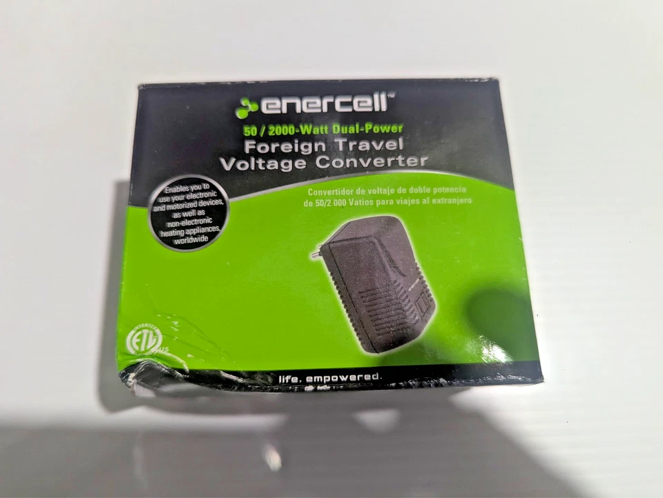 New Enercell 50/2000-Watt Dual Power Foreign Travel Voltage Converter 273-192 - Image 2 of 4
