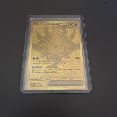 Pokémon TCG Mega Evolution Pitch Black Hyper Rare Mega Darkrai EX Gold Card