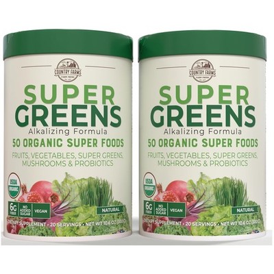 USDA Organic Super Greens Powder, 50 Superfoods, 40 Servings