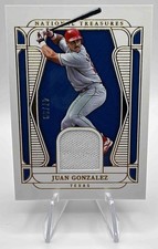 2025 Panini National Treasures Juan Gonzalez Material /99 #42
