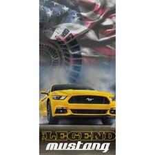 Ford Bath Towel Mustang Legend | 100% Cotton | 75x150 cm | Beach Towel Hand Towel