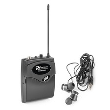 Power Dynamics TG40R Wireless Tour Guide System UHF Receiver & Earphones