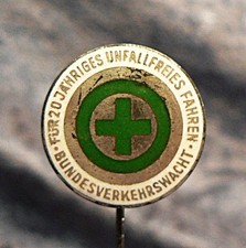 DEUTSCHE VERKEHRSWACHT: 20 JAHRE UNFALLFREIES FAHREN "BUNDESVERKEHRSWACHT" silb.