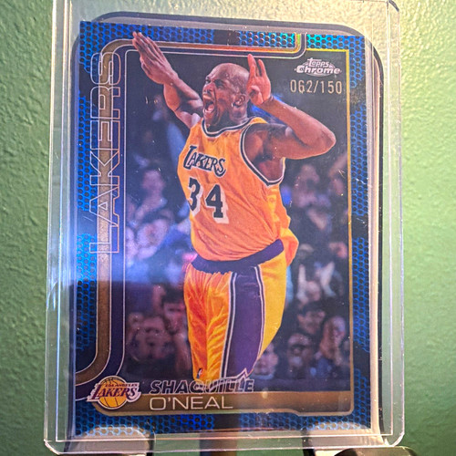 Topps 2026 Chrome Shaquille O'Neal Lakers #142 Serial Numbered 062/150