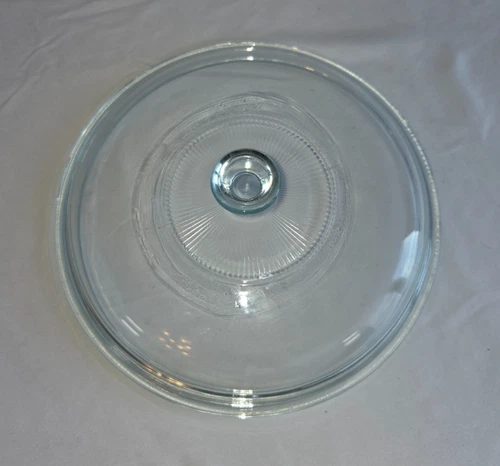 Pyrex Clear Glass Lid Round  Replacement Lid  6-24-c, 8-3/4"