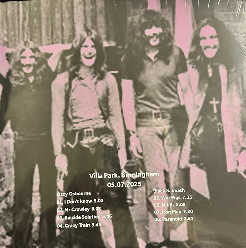 Ozzy Osbourne/Black Sabbath "Back To The Beginning" Colored Vinyl NEW Rare HTF - Image 2 of 2